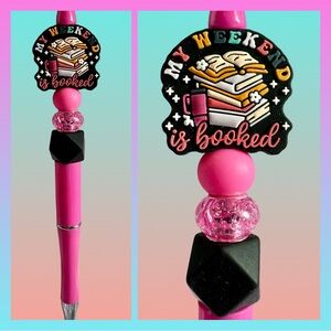 My Weekend is Booked Customer Beaded Ink Pen for Journaling + Writing